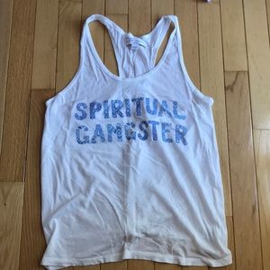 Spiritual gangster tank in small racerback
